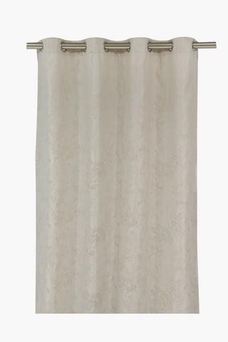 Jacquard Cationic Damask Eyelet Curtain, 140x225cm