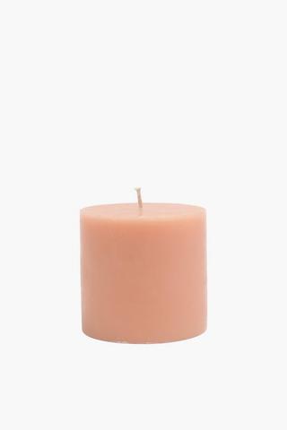 Rose Pillar Candle, 7x7,5cm