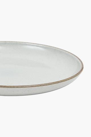 Two Tone Stoneware Dinner Plate