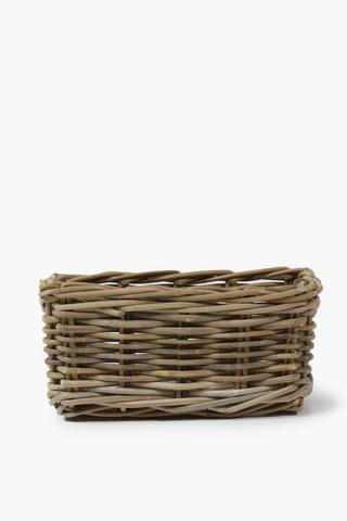 Kubu Rectangle Storage Utility Basket, Small