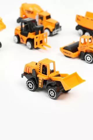 6 Piece Construction Truck Set