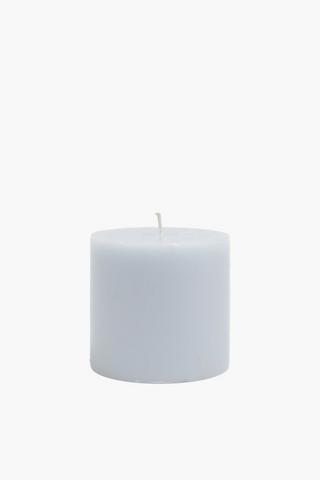Aqua Pillar Candle, 7x7,5cm