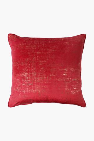 Christmas Velvet Fleck Scatter Cushion, 60x60cm