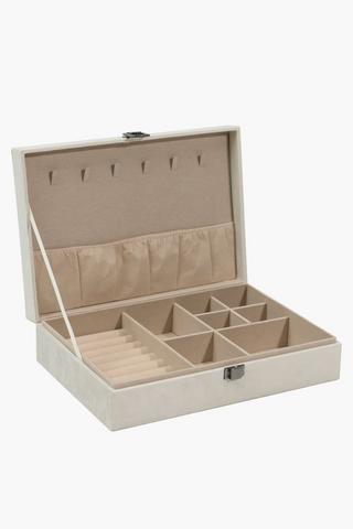 Velvet Jewellery Box, 27x19cm