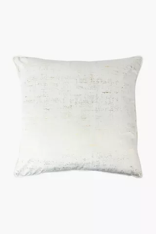 Christmas Velvet Fleck Scatter Cushion, 60x60cm
