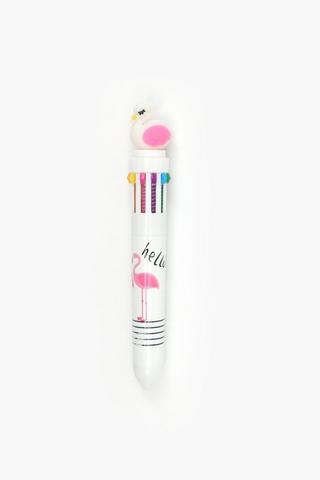 Multi Colour Swan Pen