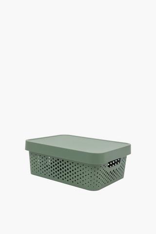 12l Dotted Storage Basket