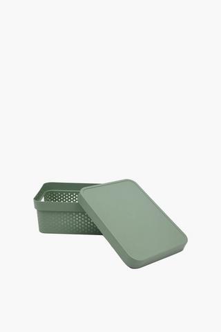 12l Dotted Storage Basket