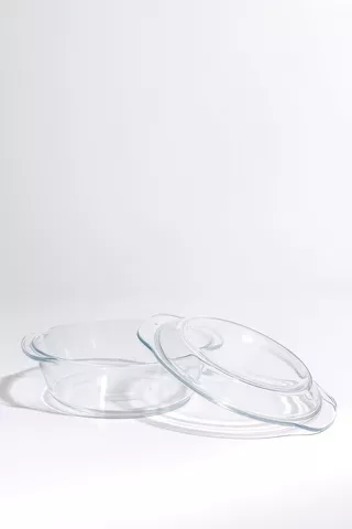 Glass Casserole With Lid, 2l
