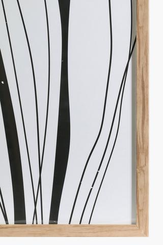 2 Pack Framed Line Leaves, 40x60cm