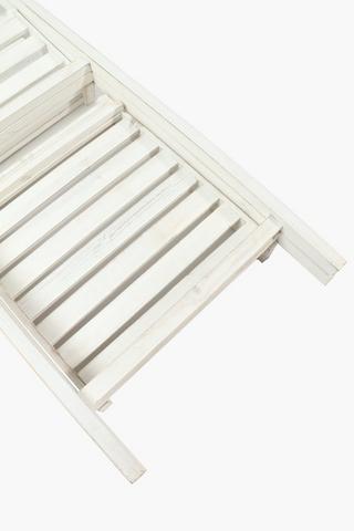Collapsible Wooden Ladder Shelf