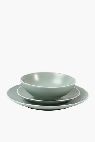 12 Piece Stoneware Coupe Dinner Set