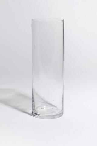 Glass Cylinder Vase, 10x30cm