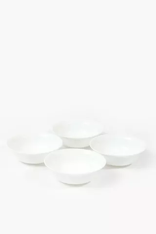 4 Pack Aria Glass Bowls