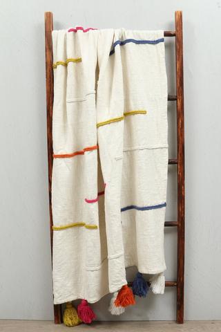 Struisbaai Rustic Cotton Throw, 140x180cm
