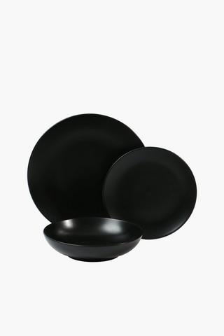 12 Piece Stoneware Coupe Dinner Set