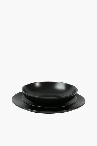12 Piece Stoneware Coupe Dinner Set