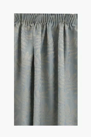 Jacquard Leaf Taped Curtain, 230x218cm