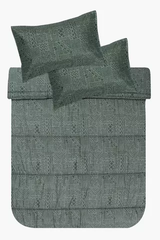 Soft Touch Rustic Geometric Comforter Set