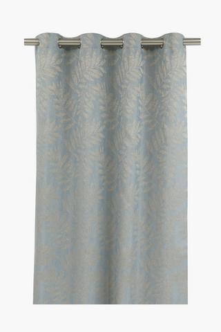 Jacquard Leaf Eyelet Curtain, 140x225cm