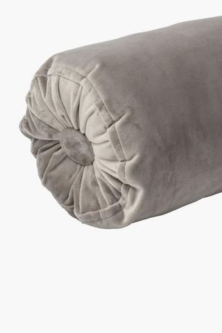 Velvet Bolster Cushion, 18x55cm