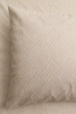 Soft Touch Marl Embroidered Interlock Standard Pillowcase