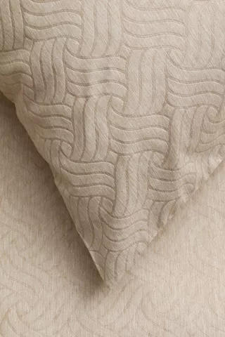 Soft Touch Marl Embroidered Interlock Standard Pillowcase