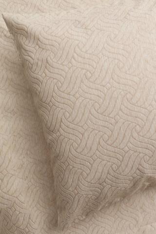 Soft Touch Marl Embroidered Interlock Euro Continental Pillowcase