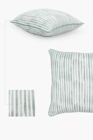 Premium Stripe Feather Scatter Cushion, 60x60cm
