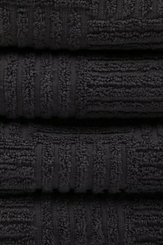 6 Piece Textured Cotton Towel Set