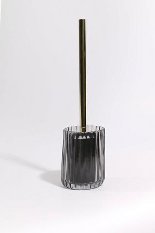 Tinted Clear Glass Classic Toilet Brush