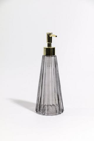 Tinted Clear Glass Soap Dispenser