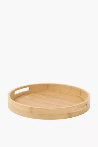 Bamboo Round Wooden Tray