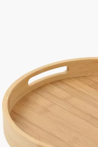 Bamboo Round Wooden Tray