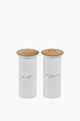 Hampton Metal Salt Pepper Shaker Set