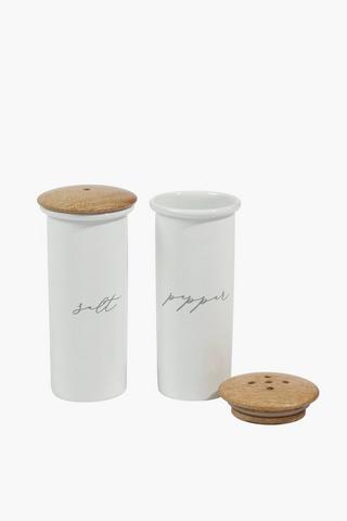 Hampton Metal Salt Pepper Shaker Set