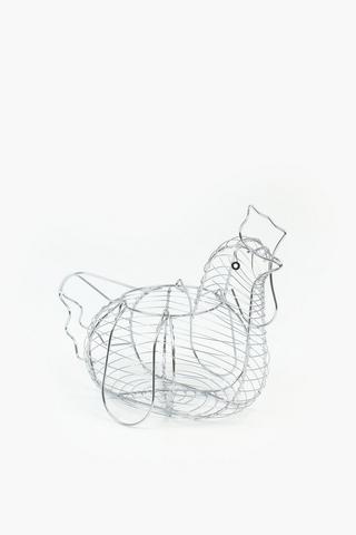 Chrome Egg Basket