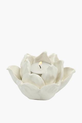 Lotus Ceramic Candle Holder,7x12cm