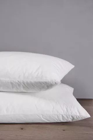 Premium Duck Feather Fill Cotton King Pillow