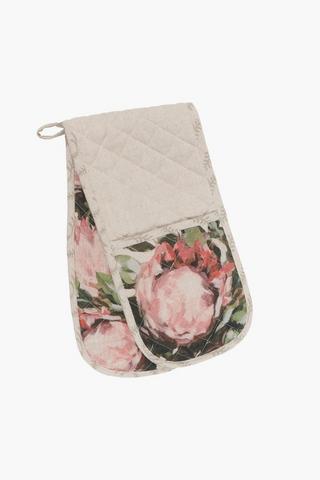 Honeysucker Printed Cotton Double Oven Glove