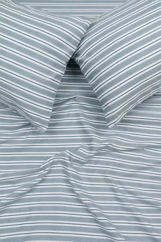 Winter Premium Brushed Cotton Stripe Flat Sheet
