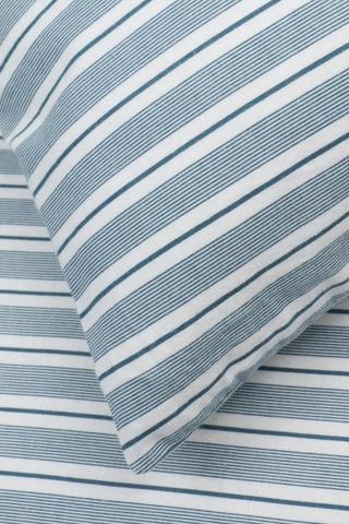 Winter Premium Brushed Cotton Stripe Flat Sheet