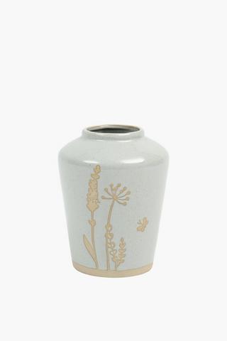 Ceramic Dandelion Jar, 16x20cm