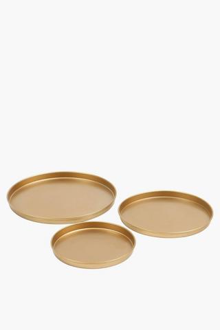 3 Pack Decor Tray Set