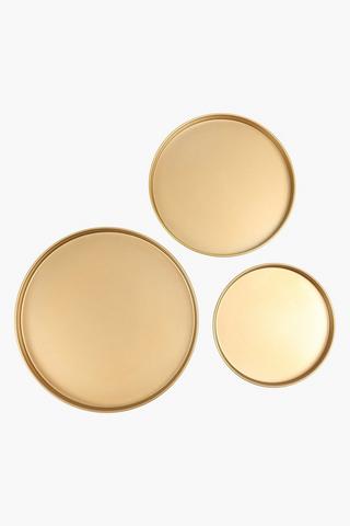 3 Pack Decor Tray Set