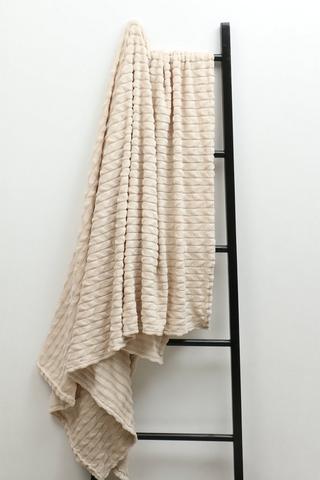 Waffle Coral Fleece Blanket, 180x200cm