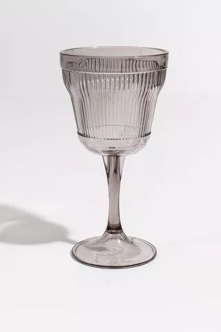 Barok Smokey Acrylic Wine Glass