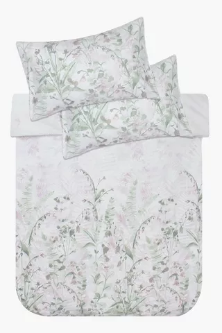 Soft Touch Winter Flannel Botanic Duvet Cover Set