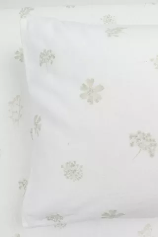 Winter Premium Brushed Cotton Floral 2 Pack Standard Pillowcase