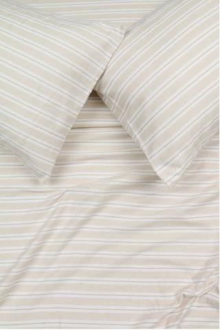Premium Brushed Cotton Stripe Fitted Sheet